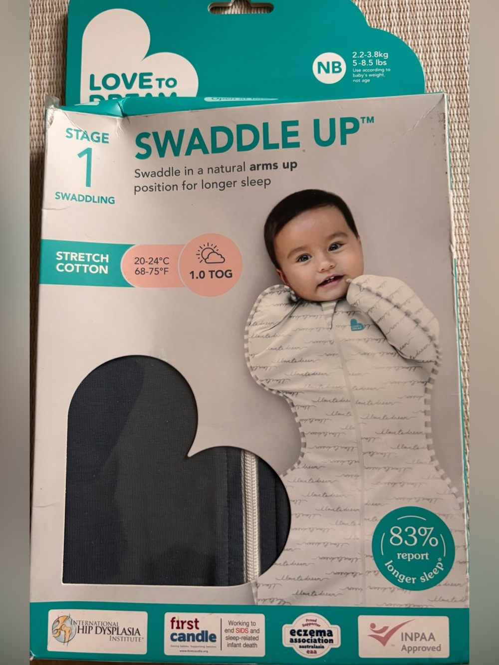 Love to dream Swaddle Up in Demin